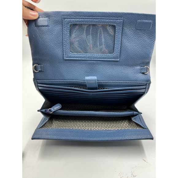 Brighton Flap Organizer Crossbody Bag Blueprint  NWT - Picture 6 of 7